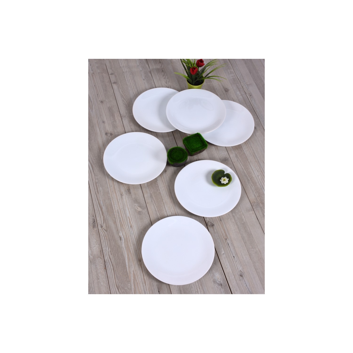 Keramika Beyaz Ege Pasta Tabağı 20 Cm 6 Adet Fiyatı