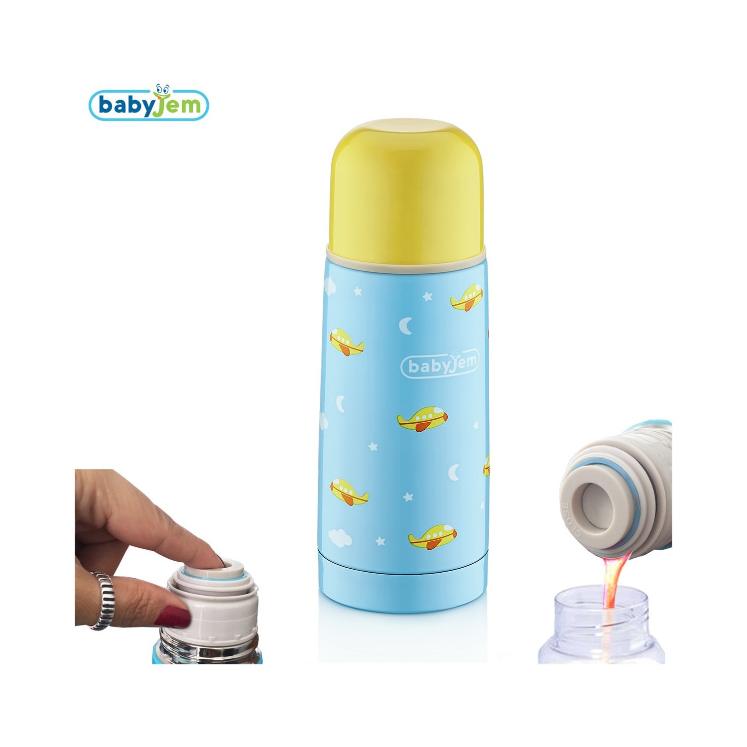 Baby Jem Baby Jem Bebek Termosu 350Ml Mavi Fiyatı