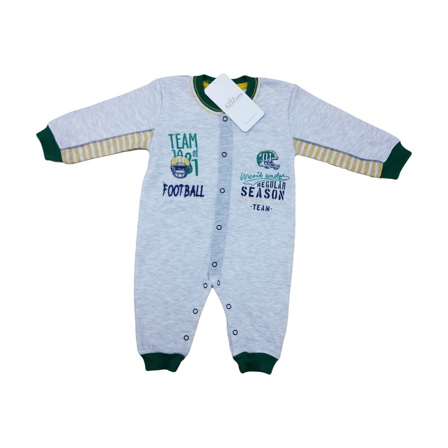 Aziz Bebe 6435 Erkek Bebek Tulum Karmelanj 0 3 Ay Fiyatı