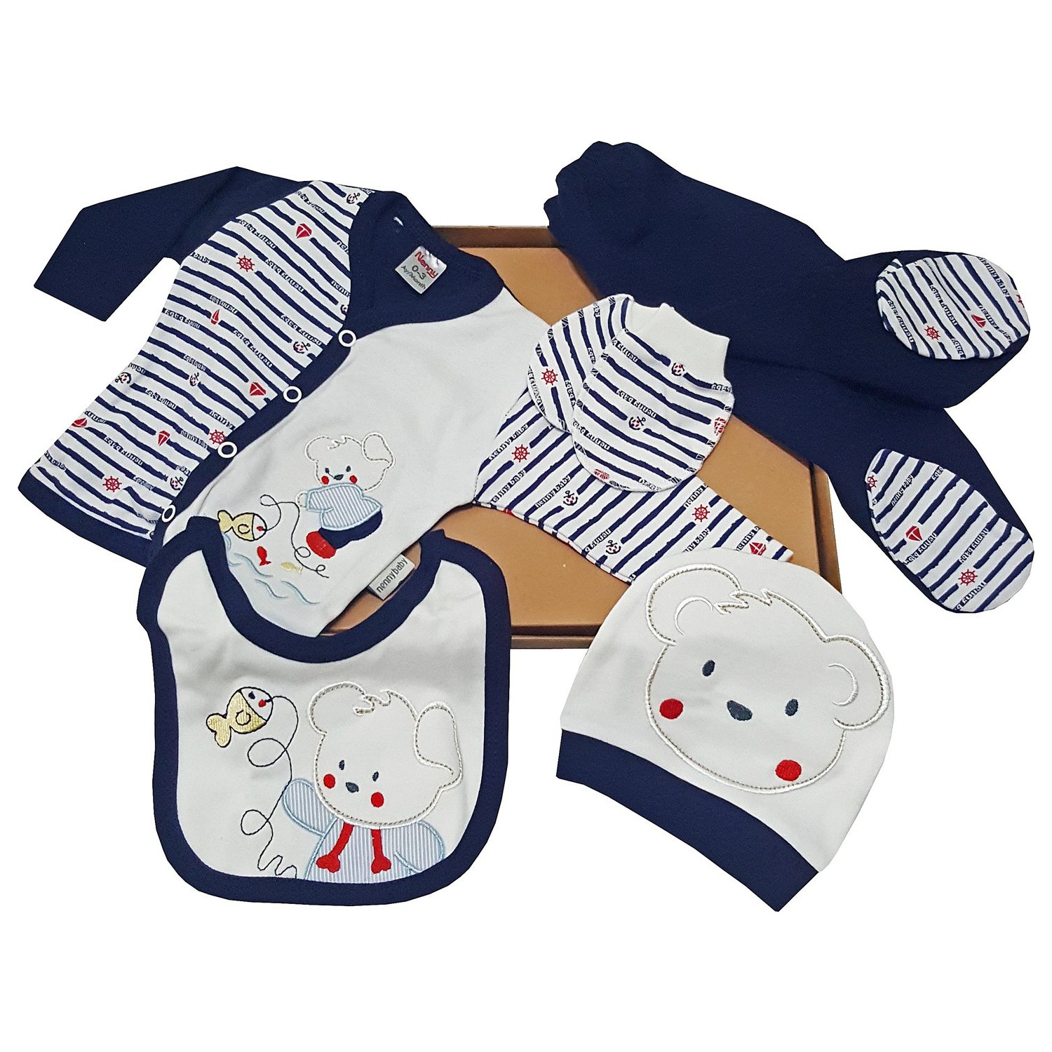 Karyel Bebe 5 Parça Erkek Bebek Hastane Çıkışı Yeni Doğan