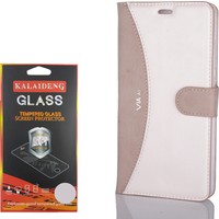 Gpack Casper Via A1 Kılıf Standlı MMC Deri Cüzdan +Cam