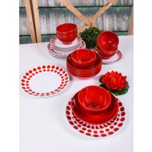 Keramika 24 Parça 6 Kişilik  Alfa Renklerin Dansı 48 A Yemek Takımı