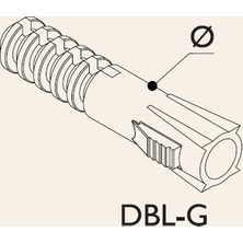 Gürçay Hırdavat Plastik Dübel 8Mm 1.Kalite 20 Adet