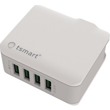 T&Smart Micro Şarj Kablolu T&Smart 3 Usb Seyahat Şarj Seti