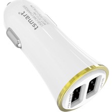 T&Smart Apple iPhone Uyumlu Şarj Kablolu 3.4A Araç Şarj Cihazı