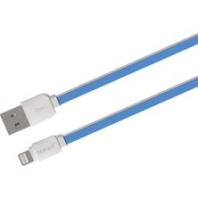 T&Smart Özel Seri Flat Apple iPhone Uyumlu Şarj Kablosu