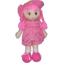 CC Oyuncak Büzgülü Pembe Renkli Elbiseli Bez Bebek