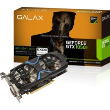Galax Nvidia GeForce GTX1050 Ti EX OC 4GB 128Bit (DX12) DDR5 PCI-E 3.0 Ekran Kartı 50IQH8DVN6EC