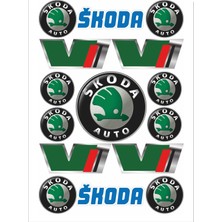 Stickermarket Skoda Sticker Seti