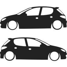Stickermarket Peugeot Basık Araç Sticker