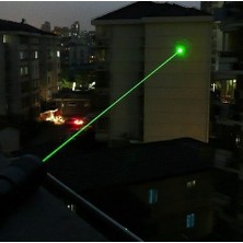 Yeşil Lazer Pointer 500 mW 15 Km Etkili (5 Başlıklı)