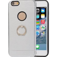 Akıllıphone Apple iPhone 7 Selfie Yüzüklü Arkası Metal Silikon Kılıf