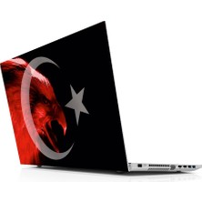 Sticker Master Ayyıldız Kartal Laptop Sticker Oto Motor Pc Etiket