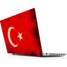 Sticker Master Türk Bayrağı Old Laptop Sticker Oto Motor Pc Etiket