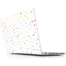 Sticker Master Renkli Noktalar Laptop Sticker Oto Motor Pc Etiket