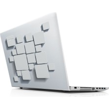 Sticker Master 3D Gray Laptop Sticker Oto Motor Pc Etiket