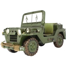 T-Bek 1952 Model Army Jeep Eskitilmiş Biblo Be-088