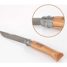 Opinel Kayın Saplı Çakı Bıçak,Avcı Bıçağı Inox No 8