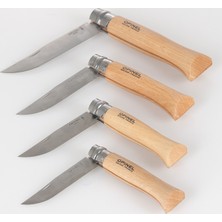 Opinel Kayın Saplı Çakı Bıçak,Avcı Bıçağı Inox No 8