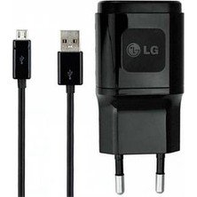 LG  Şarj Cihazı + USB Kablo Siyah - MCS-04ED/S (İthalatçı Garantili)