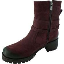 Mammamia D16Kb-4055 Nubuk Kadın Bot Bordo