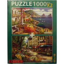 Gordion Games Paris Flower Market - Capri Morning 2 x 1000 Puzzle