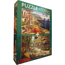 Gordion Games Paris Flower Market - Capri Morning 2 x 1000 Puzzle
