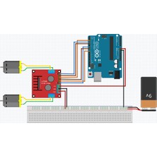 China L298N Çift Motor Sürücü Kartı