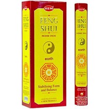 Hem Tütsü  Feng Shui Earth Incense Stick - 20 Çubuk Tütsü Feng Shui Toprak