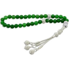 Takıhan 1000 Ayar Kazaz Püsküllü Fasetalı Kesim Akik Taşlı Tesbih Th108