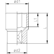 Elta 1115 1/2" Lokma Anahtar 22 Mm