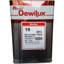 Dewilüx Selülozik Tiner 10 Kg (12 Litre)