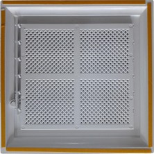 Plastik Menfez 45X45 Yapışkan Bantlı Beyaz