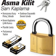 Ennalbur Sgs 1304 Sarı Asma Kilit Kısa 50 Mm