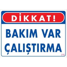 Ennalbur Pvc İkaz Levhası 25X35 Kod:218