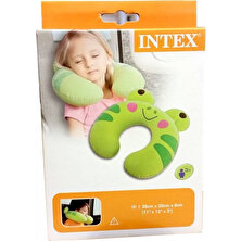 Intex Çocuk Seyahat Yastığı 68678 (Kurbağa, Kedi 30 x 28 x 8 cm)