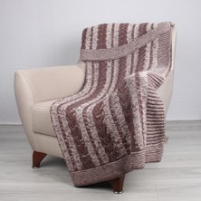 Betires Home Örgü Koltuk Şalı Ta14010 Mürdüm