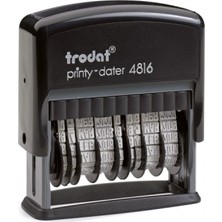 Trodat 4816 Çift Tarih Damgası Türkçe Mavi Keçe