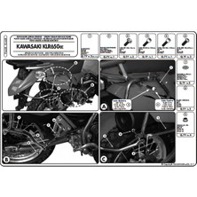 Kappa Kl448 Kawasakı Klr 650 Enduro (07-16) Yan Çanta Taşıyıcı