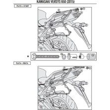 Kappa Klx4114 Kawasakı Versys 650 (15-17) Yan Çanta Taşıyıcı