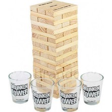 Toptancı Kapında Drunken Tower Shot Bardaklı Denge Oyunu