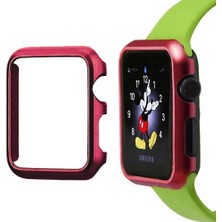 Alaca Apple Watch Uyumlu 2 42Mm Sert İnce Rubber Kılıf Watc 2 42Mm + Kırılmaz Cam