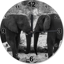 Cakasepetim Fillerin Aşkı Büyük Olur Ahşap Duvar Saati