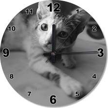 Cakasepetim Kedi Oyunu Ahşap Duvar Saati