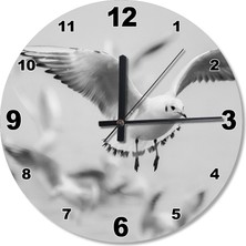 Cakasepetim Uçan Martı Ahşap Duvar Saati