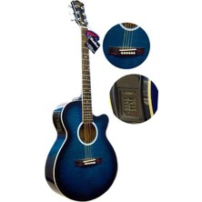 Extreme Gitar Akustik Extreme XAC45EQ4BL Sahne Gitarı