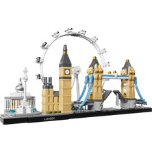 LEGO® Architecture Londra 21034 - Seyahat; Mimari ve Tarih Meraklısı Yetişkinler için Koleksiyonluk Sergilenebilir Yapım Seti (468 Parça)