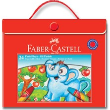 Faber-Castell 24 Renk Pastel Boya Karton Kutu, Kırtasiye Ürünleri İçin Renkli ve Eğlenceli