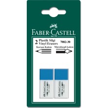 Faber-Castell Bls. Mavi-Beyaz Silgi (7082/30), 2'li