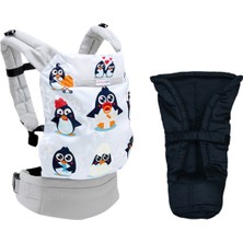 Solomombaby Mutlu Penguenler Yenidoğan Set Ergonomik Kanguru